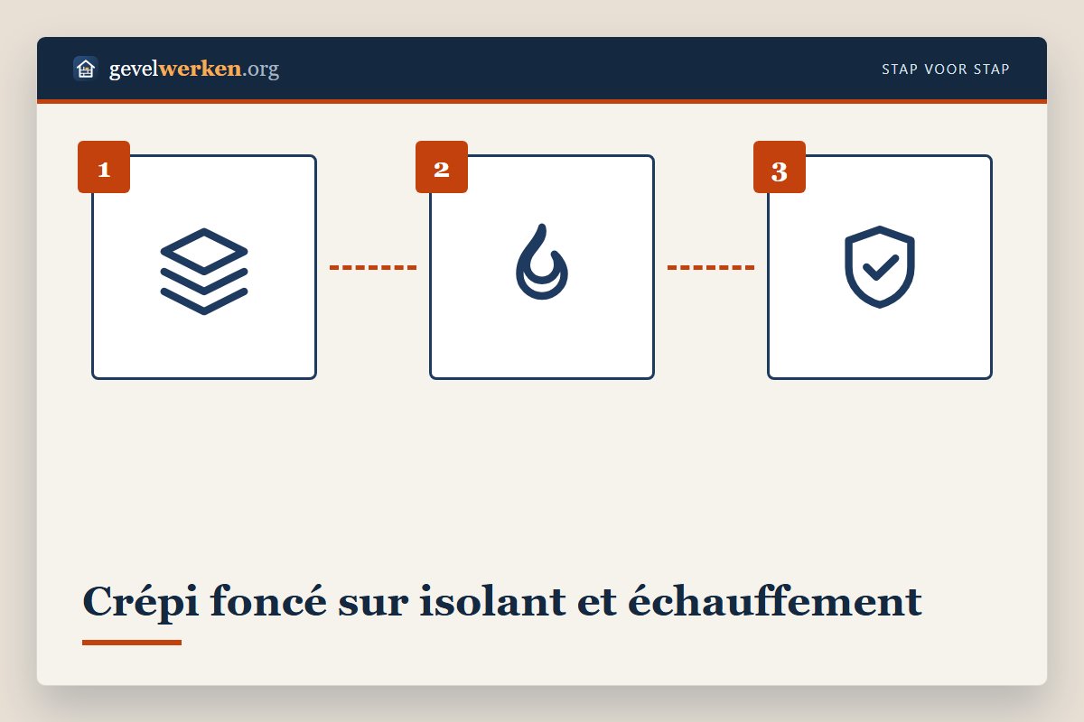 Crépi foncé sur isolation de façade qui chauffe fortement : indice de clarté sous 30 déconseillé