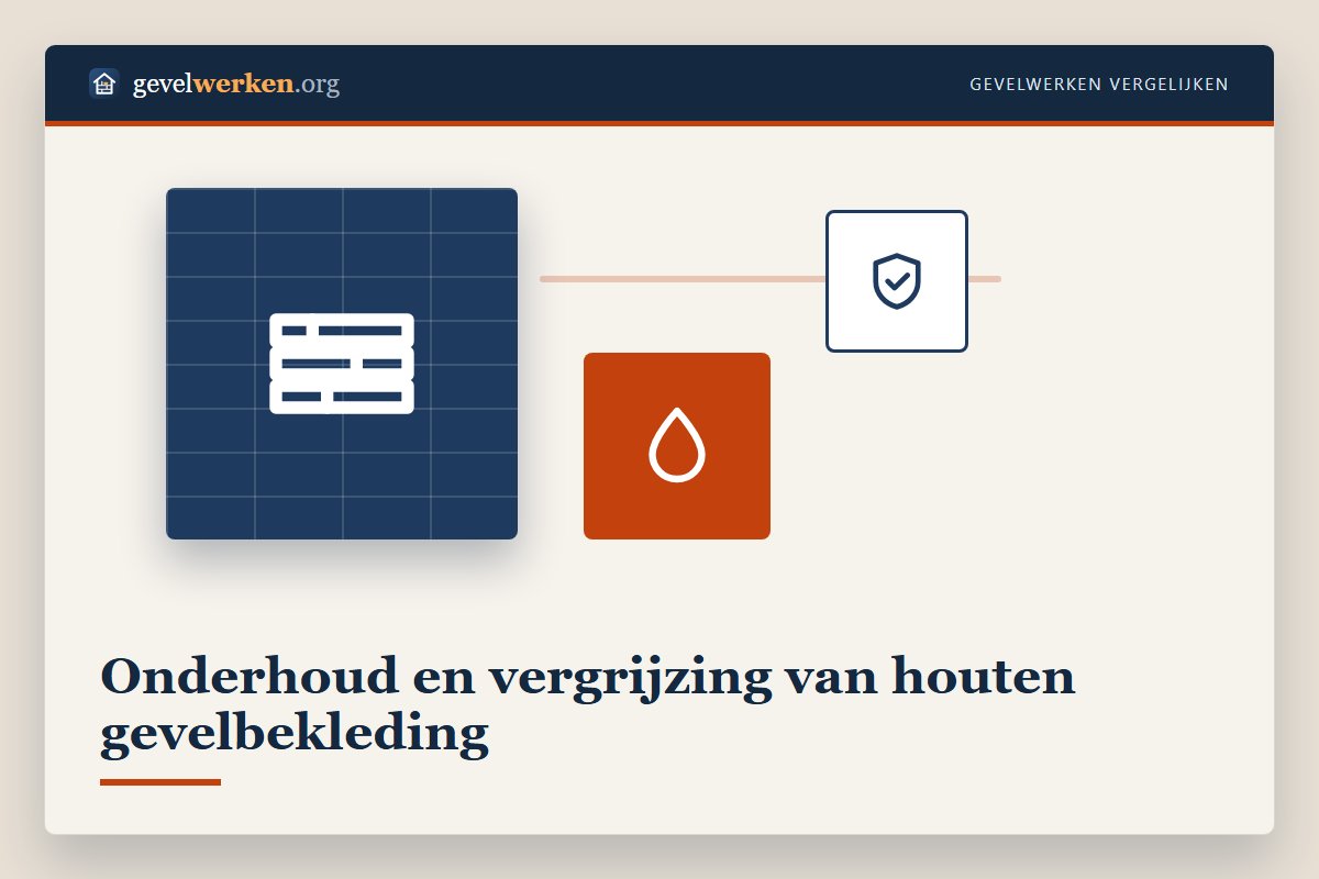 Onderhoud van houten gevelbekleding: reinigen, oliën en vergrijzing per houtsoort