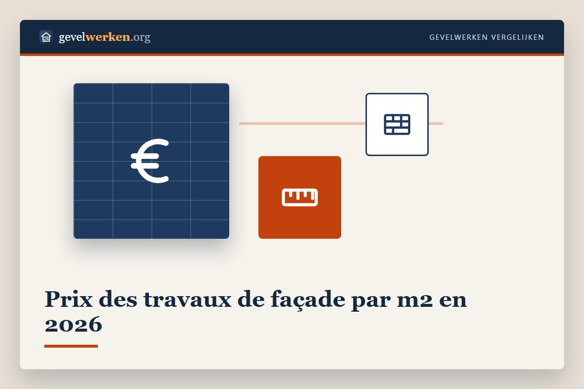 Prix des travaux de façade par m2 en 2026 : nettoyage, rejointoyage, crépi et isolation