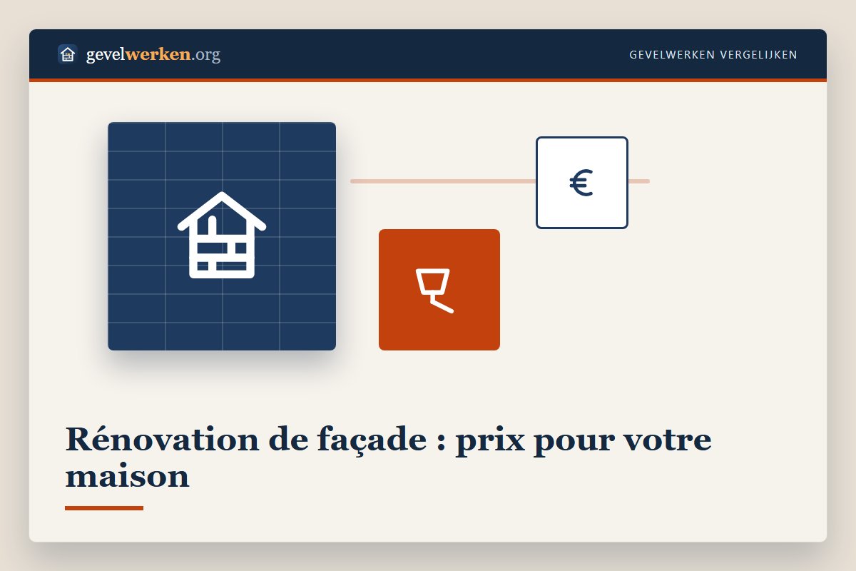 Rénovation de façade prix au m2 pour une maison en Flandre et à Bruxelles, aperçu du nettoyage, du rejointoyage, des réparations et de la finition